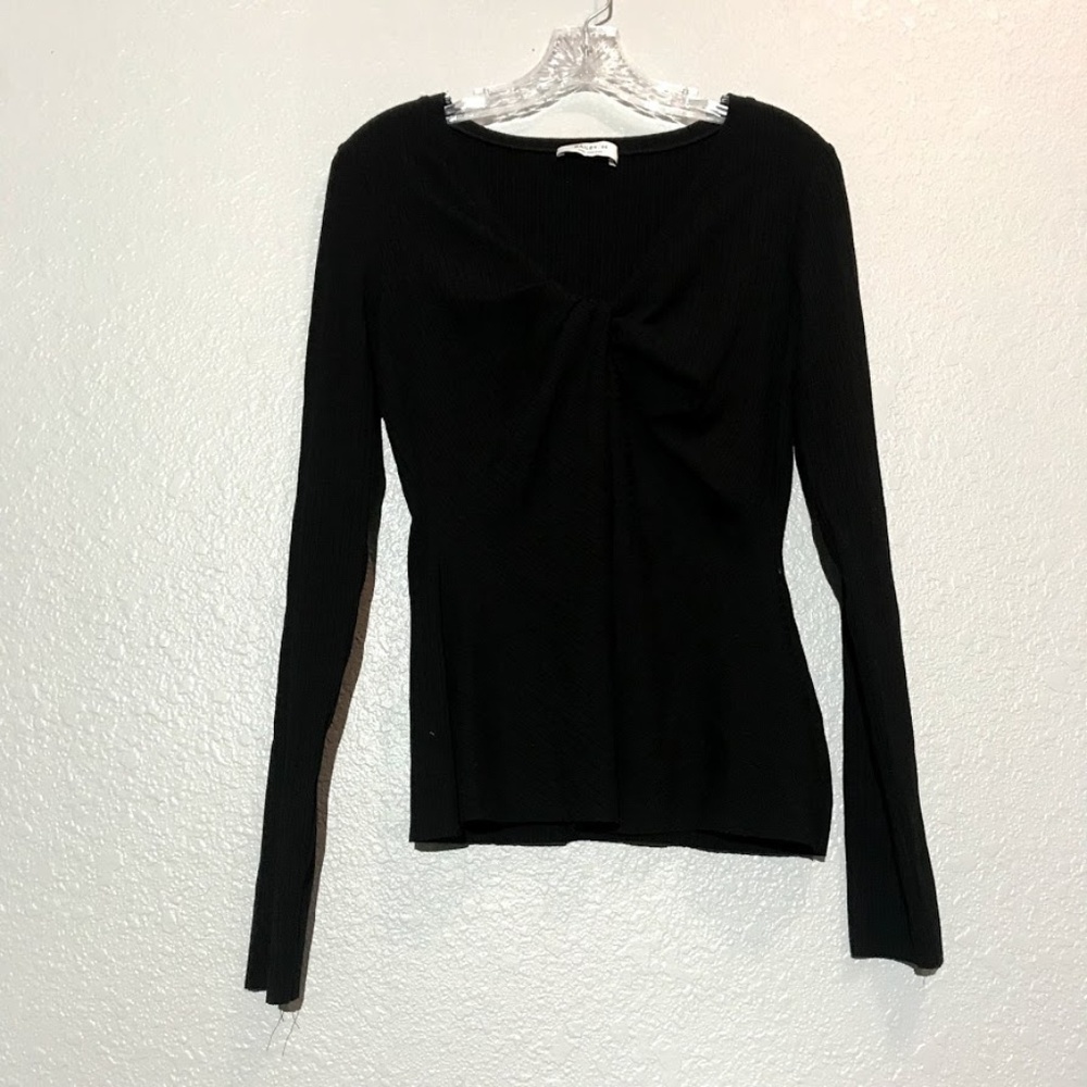 Bailey 44 Petula Twist Ribbed Long Sleeve Shirt